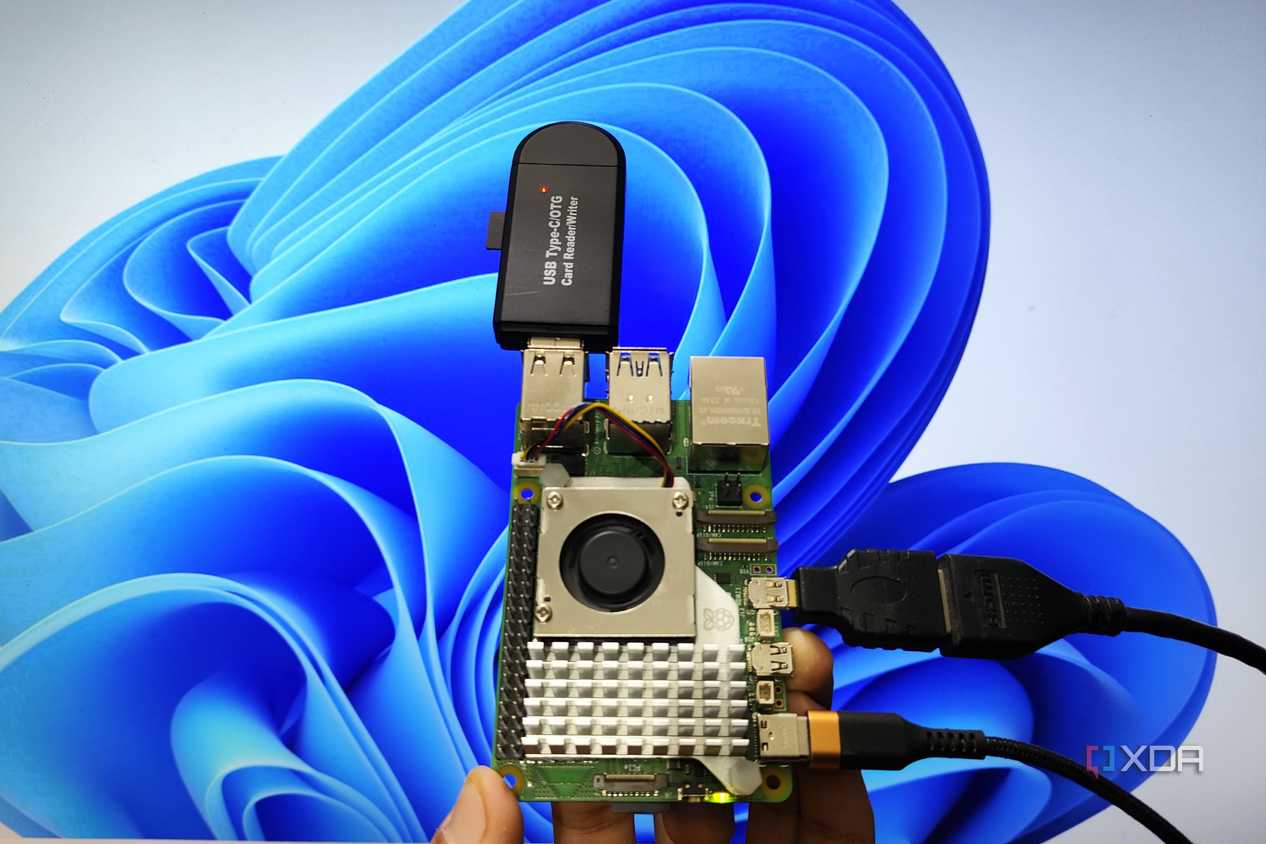 The ARM64 version of Windows 11 running on the Raspberry Pi 5