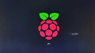 The splash screen that appears when booting Windows 11 using RPi5 UEFI