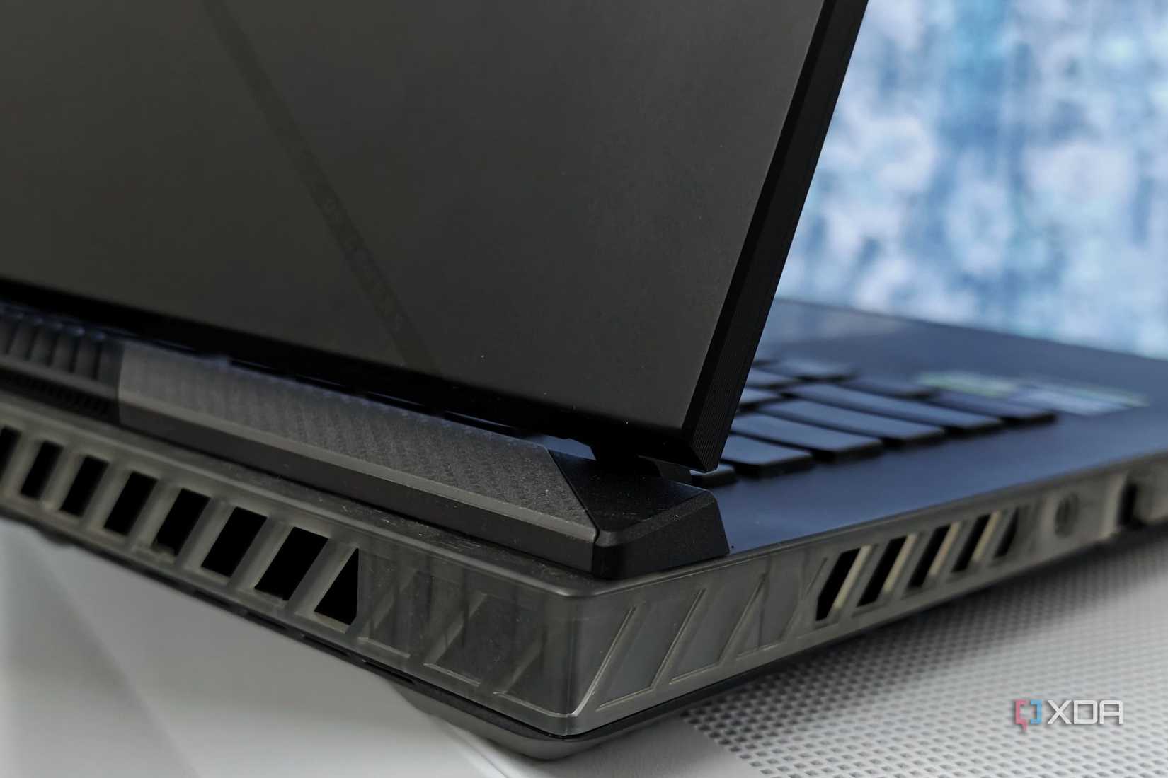 An image showing one of the vents on the Asus ROG Strix Scar 16 gaming laptop.