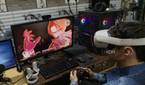 A person playing Scarlet Nexus on the Quest 2 using UEVR