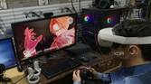 A person playing Scarlet Nexus on the Quest 2 using UEVR