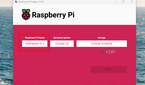 Screenshot of the model select of the Raspberry Pi 3.