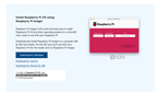 Screenshot of the download button of the Raspberry Pi Imager