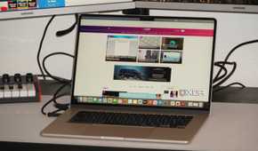 A MacBook connected to a StarTech adapter.
