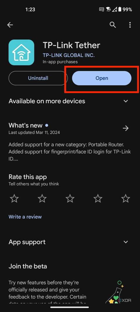 TP-Link Tether app download from Play Store