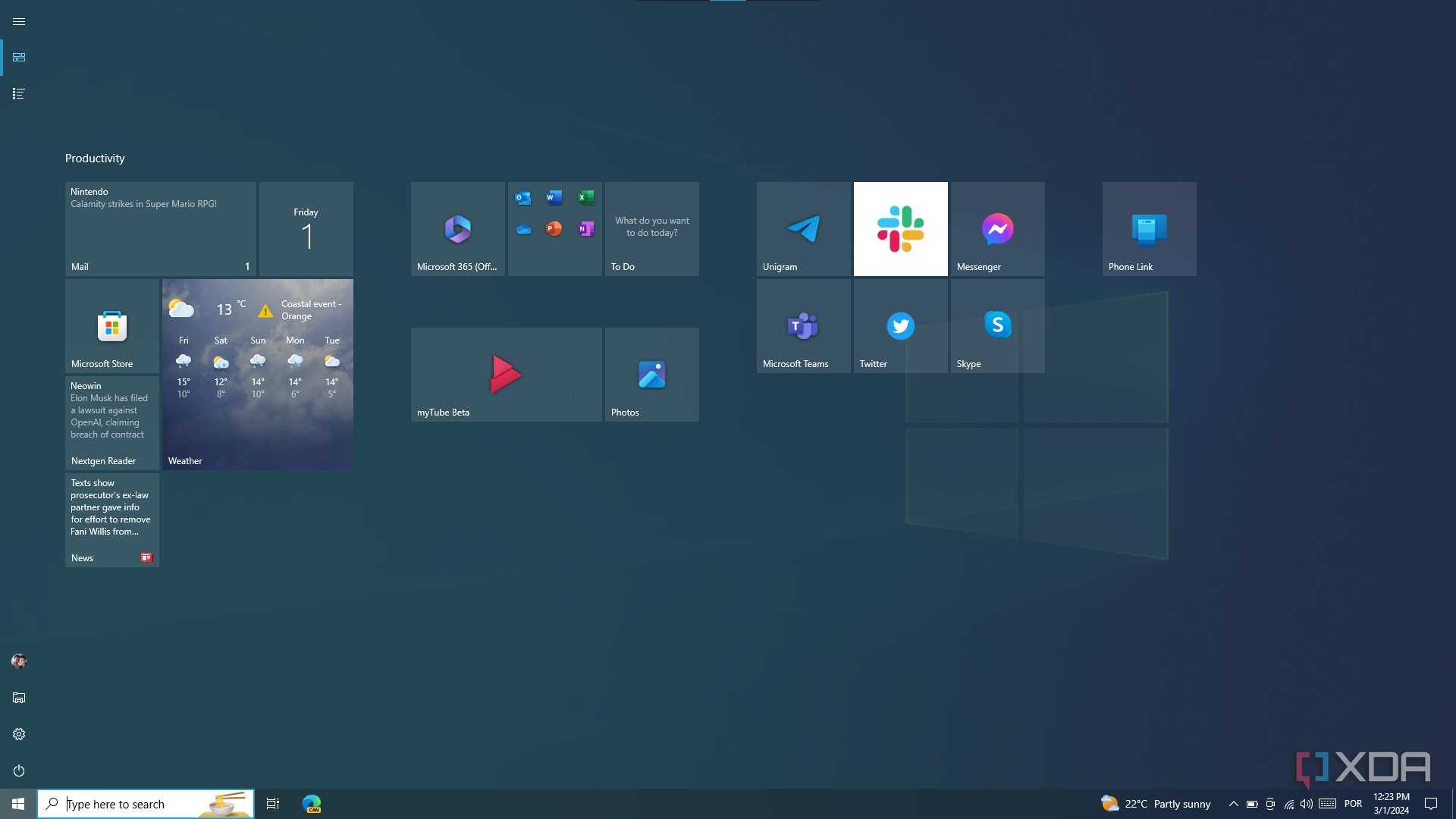 Computer. Start Menu Screen Should you downgrade from Windows 11 to Windows 10?