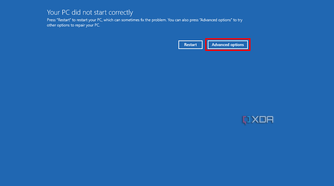 Automatic Repair screen in Windows 11 when the computer fails to boot