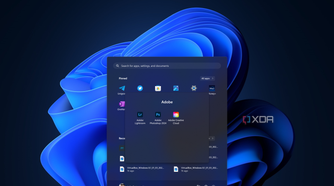 Windows 11 Start menu showing an expanded folder