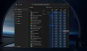 Screenshot of a Windows 11 desktop with an open Task Manager window.