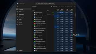 Screenshot of a Windows 11 desktop with an open Task Manager window.