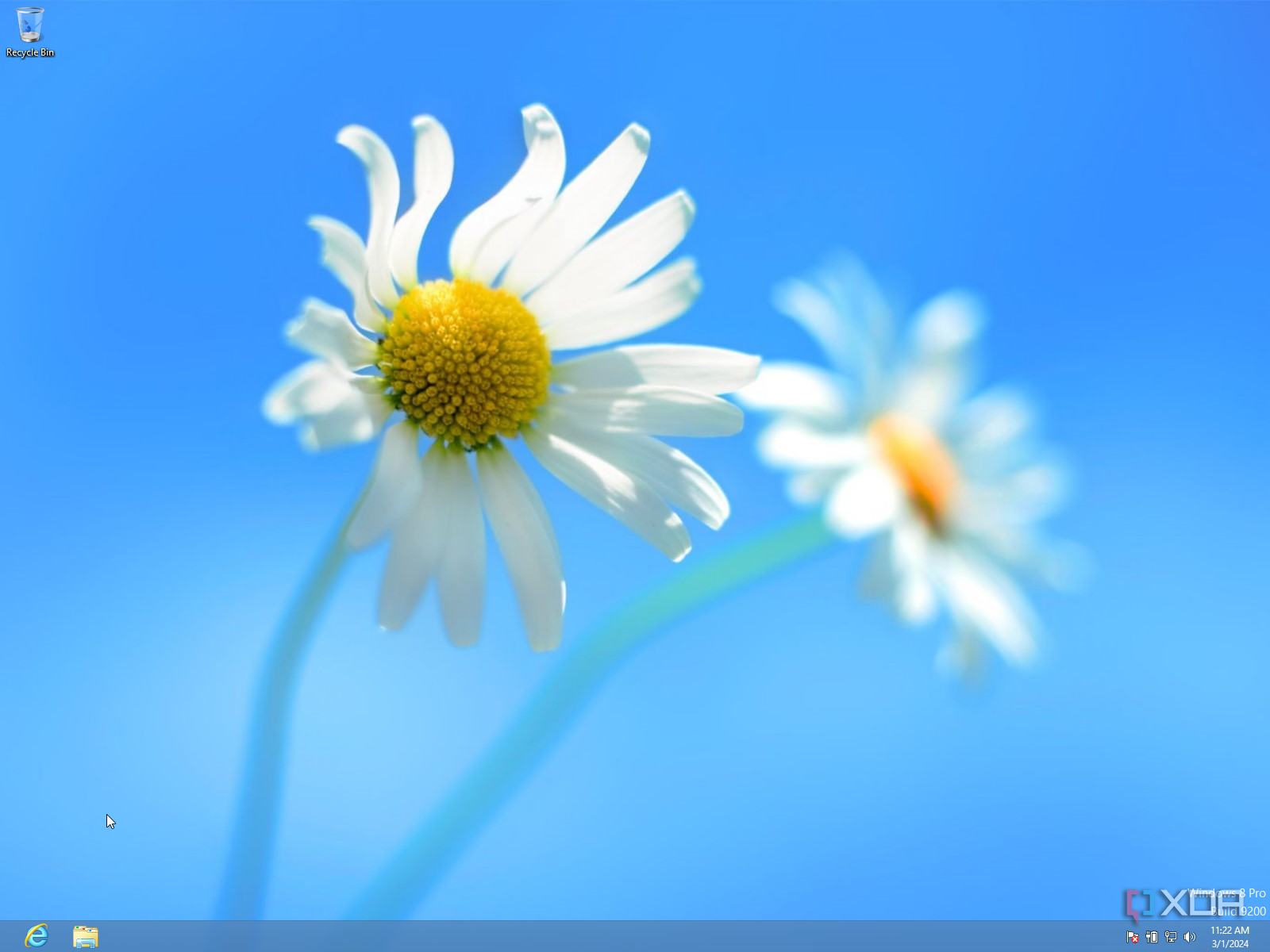 Windows 8 desktop without a Start button