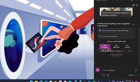 Screenshot showing Windows Copilot pane