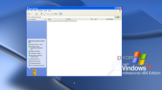 Screenshot of Windows XP search with Rover on the side bar