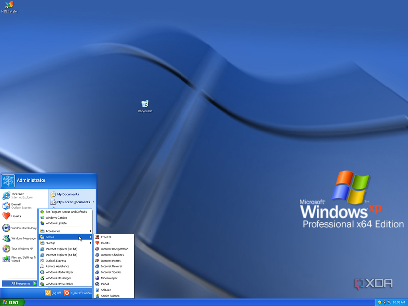 Someone has shown a bold Windows XP overhaul by removing Internet ...