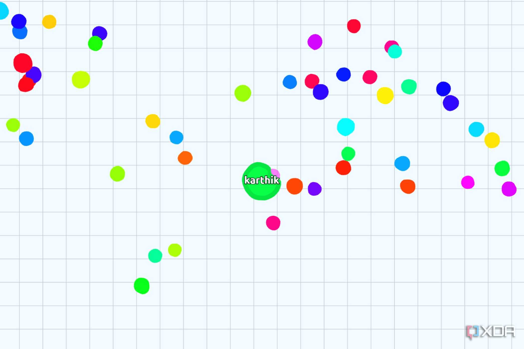 A screenshot showing the Agar IO main game page.