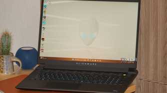 The desktop on the Alienware m18 R2 gaming laptop.