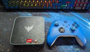 amd mini pc size comparison with xbox controller