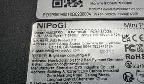 amd mini pc specs sticker