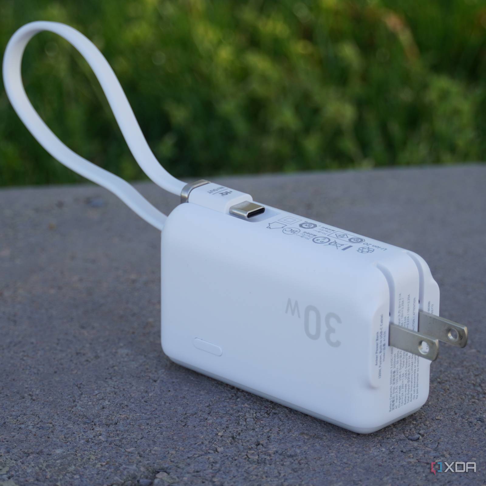Anker 3-in-1 Power Bank 5000mAh – 30W USB-C, Built-in Cable & Foldable Plug