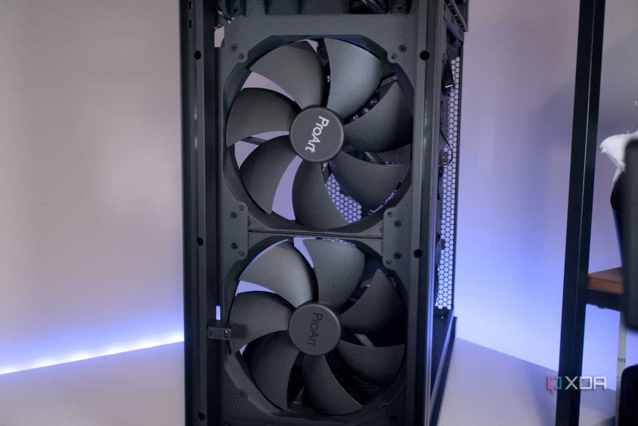 Asus ProArt PA602 front panel fans