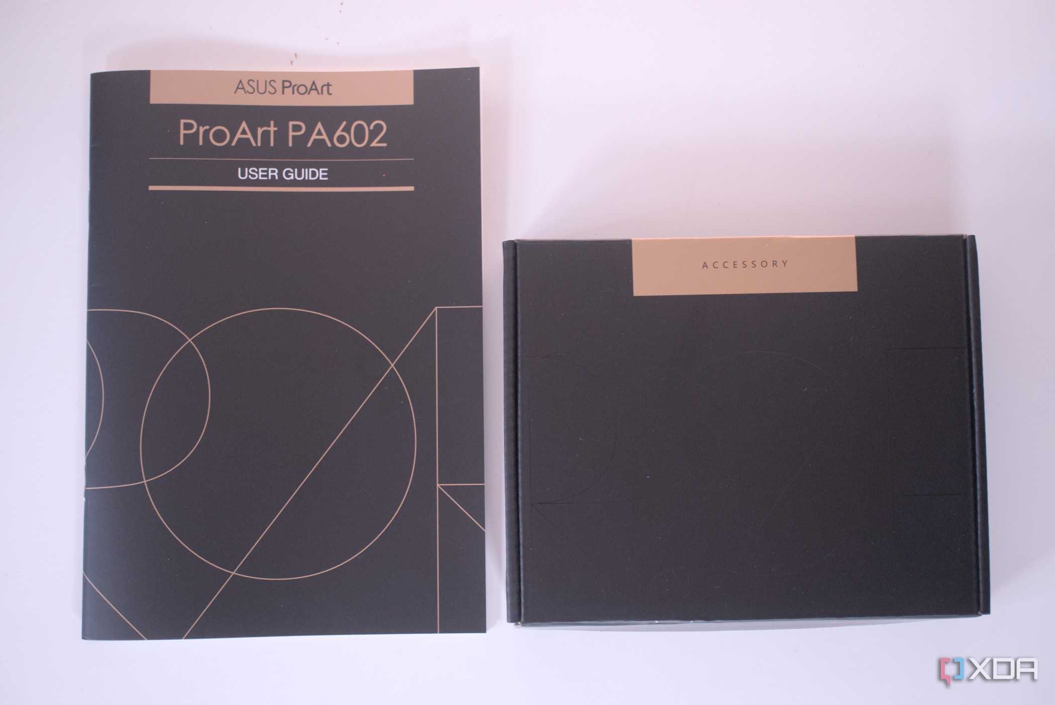 Asus ProArt PA602 manual and box