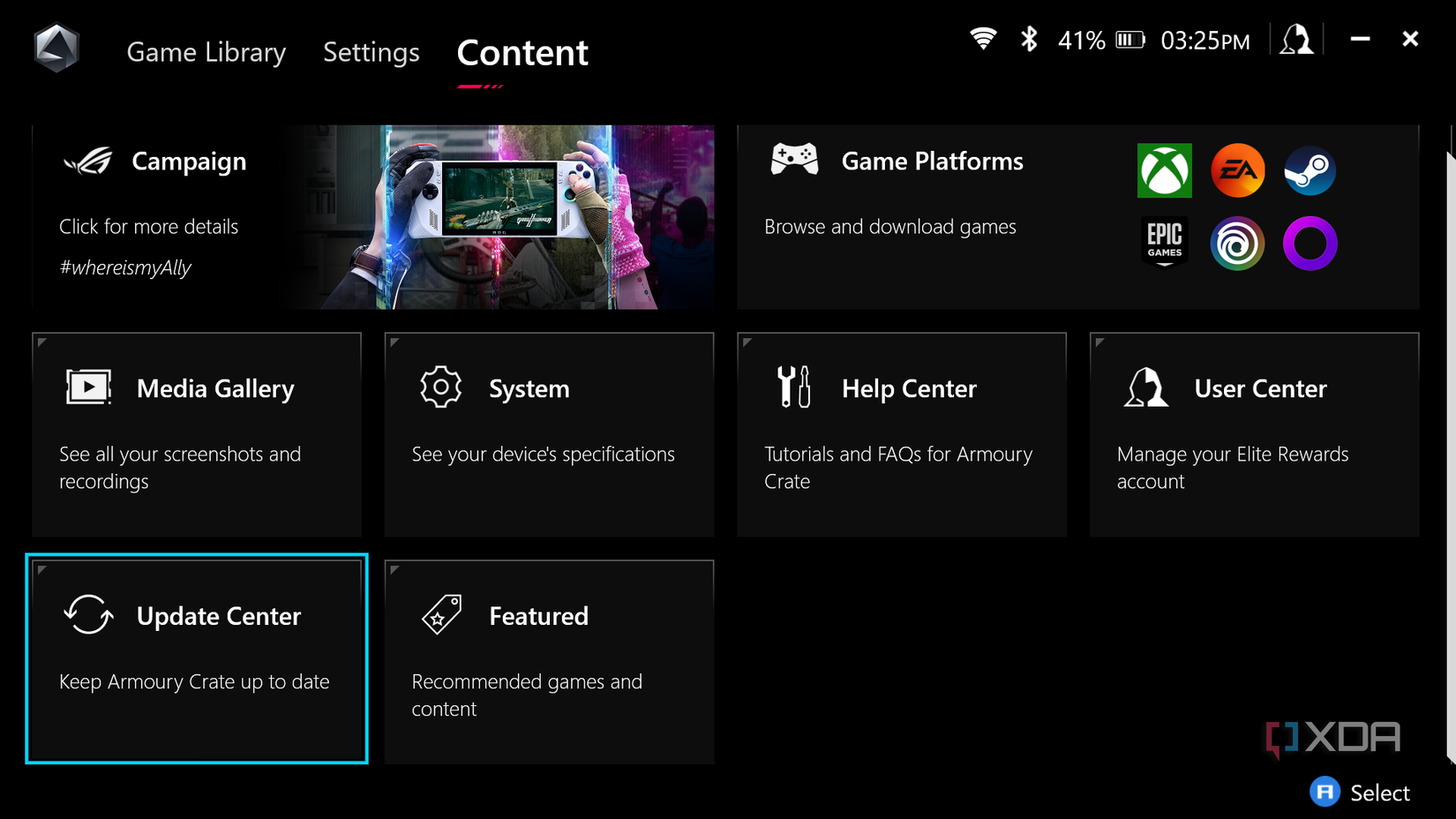 How to access and update the Asus ROG Ally BIOS