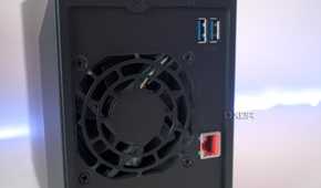 Rear of the Asustor Drivestor 2 Pro Gen2 (AS3302T v2)