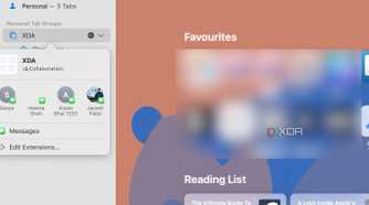 Tab group sharing on Safari