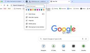 Create tab groups in Chrome