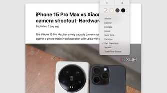 Safari reader mode