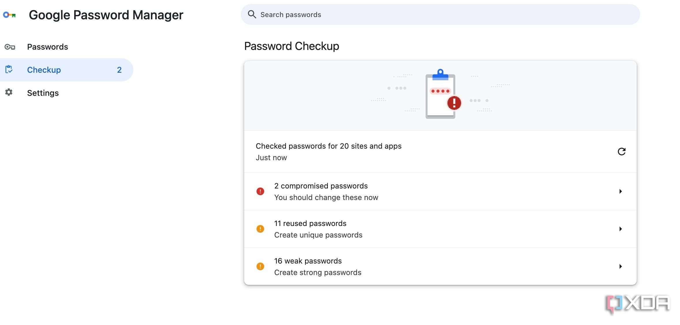 Chrome password manager on Mac