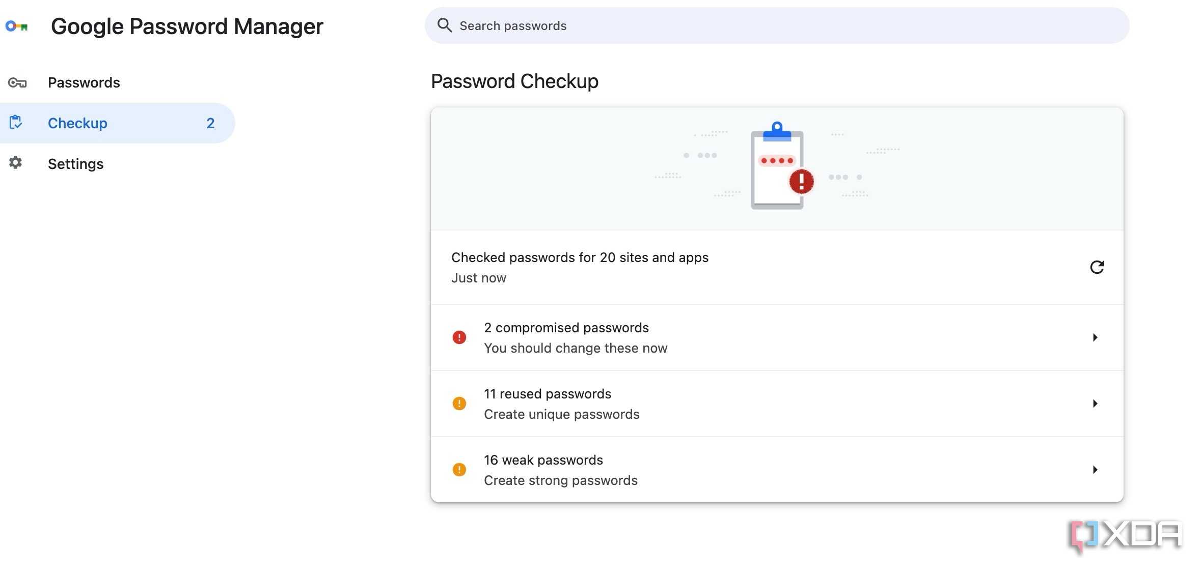 Chrome password manager on Mac