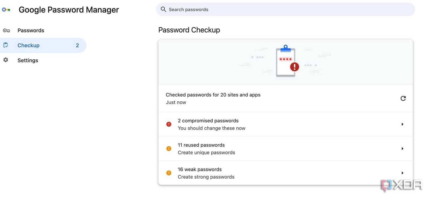 Chrome password manager on Mac