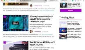 Webpage on Safari