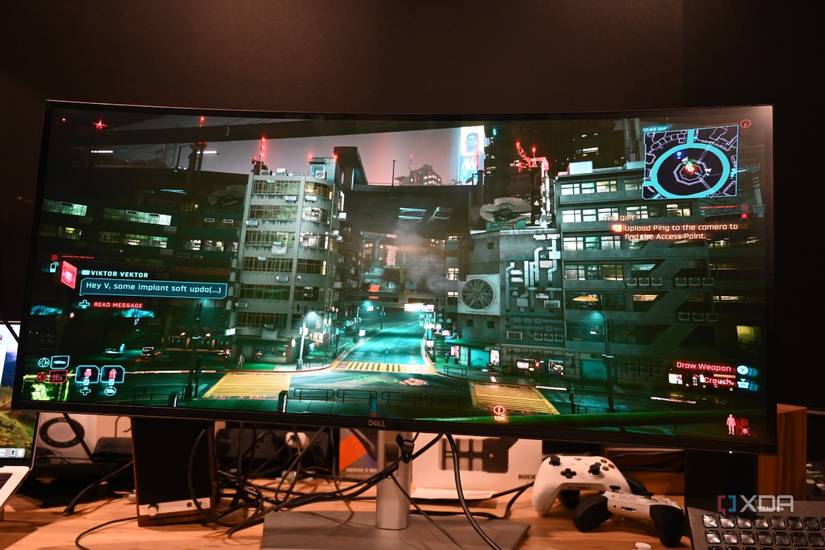 CyberPunk 2077 on Dell UltraSharp 40 Curved Thunderbolt Hub Monitor