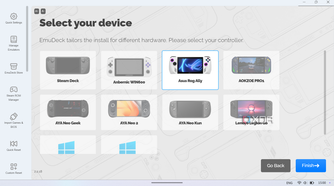 Choosing which device I'm installing EmuDeck on