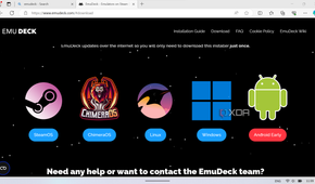 Choosing EmuDeck installer