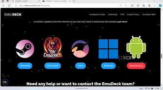 Choosing EmuDeck installer