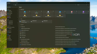 Screenshot of the home page in the Files app