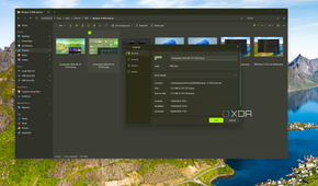 Screenshot of the Files app showing a Properties dialog