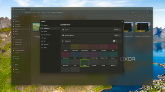 Screenshot of appearance customization options in the Files app
