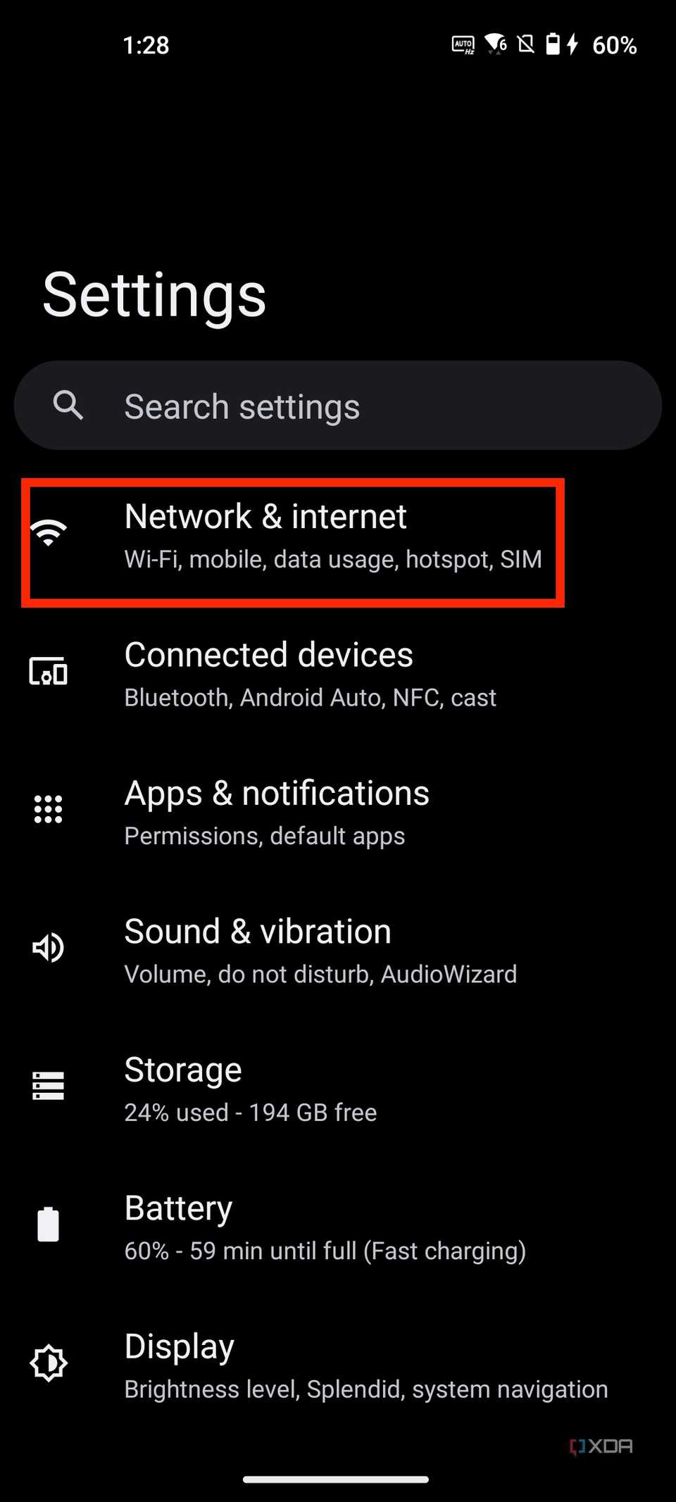 Find router IP address on Android > Network & internet