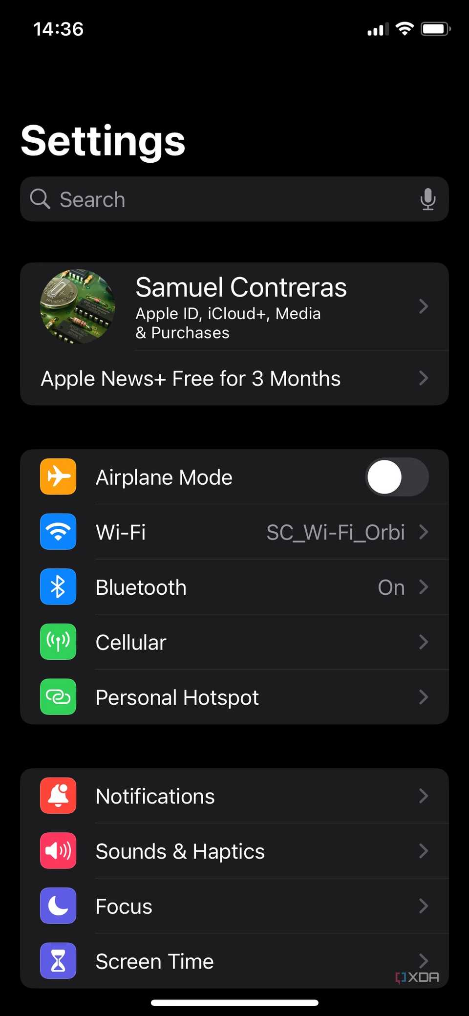 find router IP address on iPhone > Open Settings