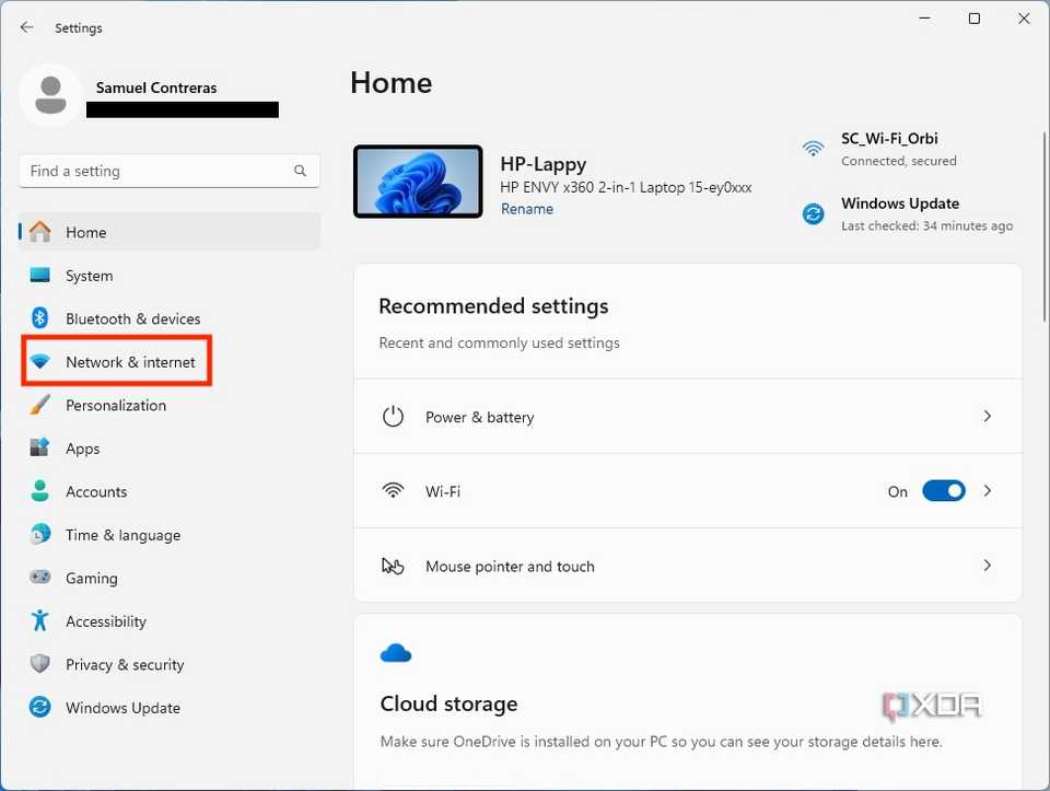 How to find your router IP address Windows Settings > Select Network & Internet