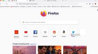 Firefox homepage
