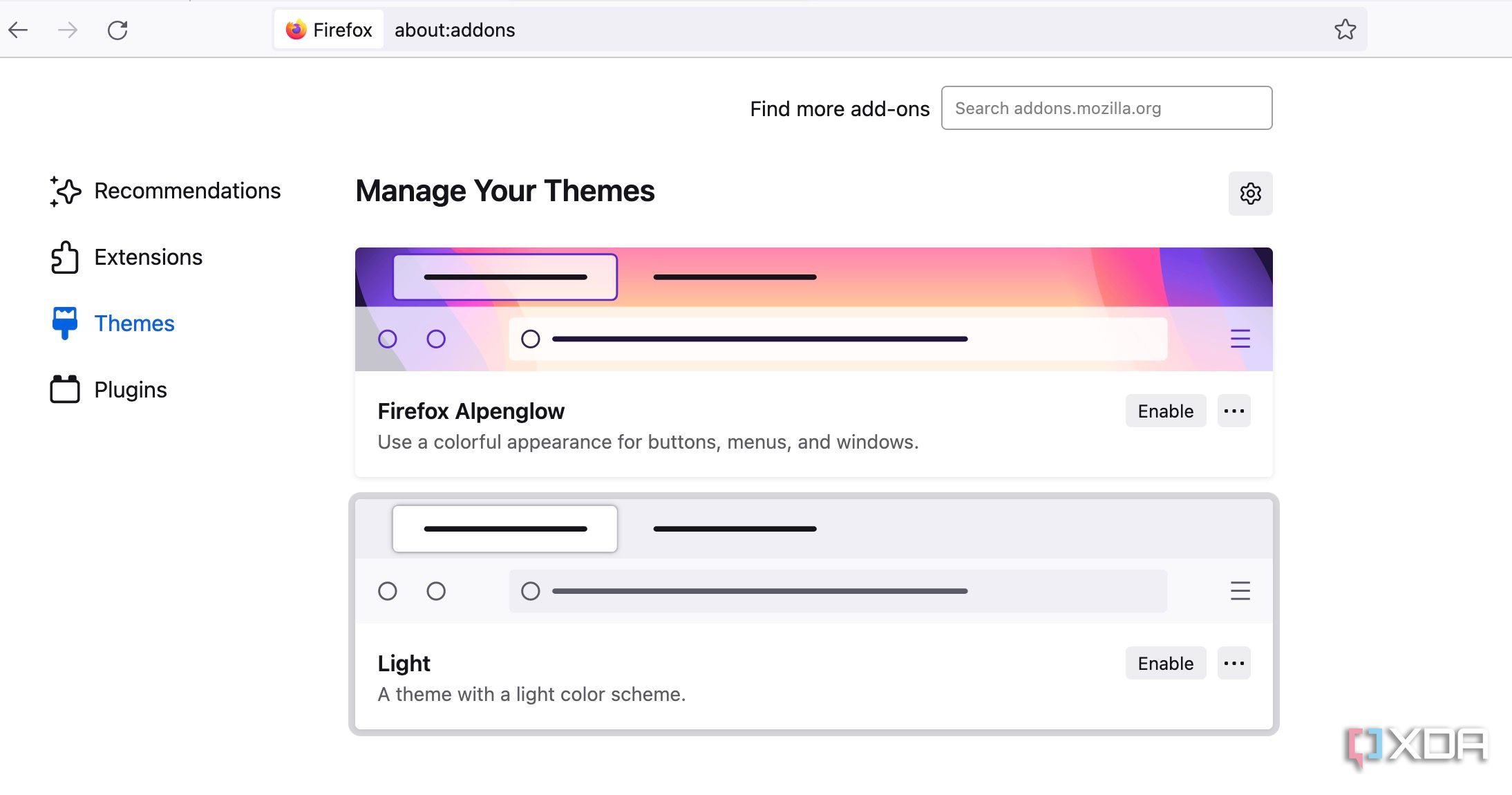 Firefox themes