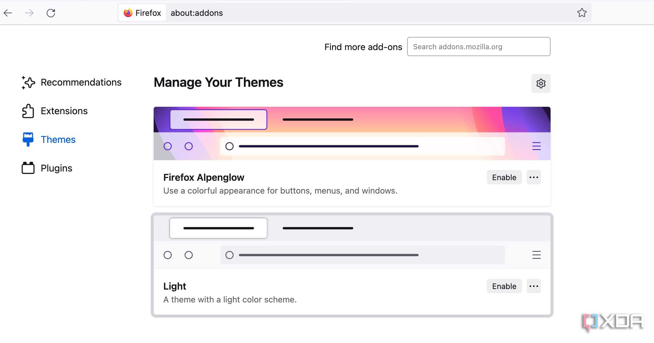 Firefox themes