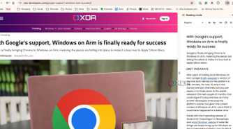 Google Chrome Reader view