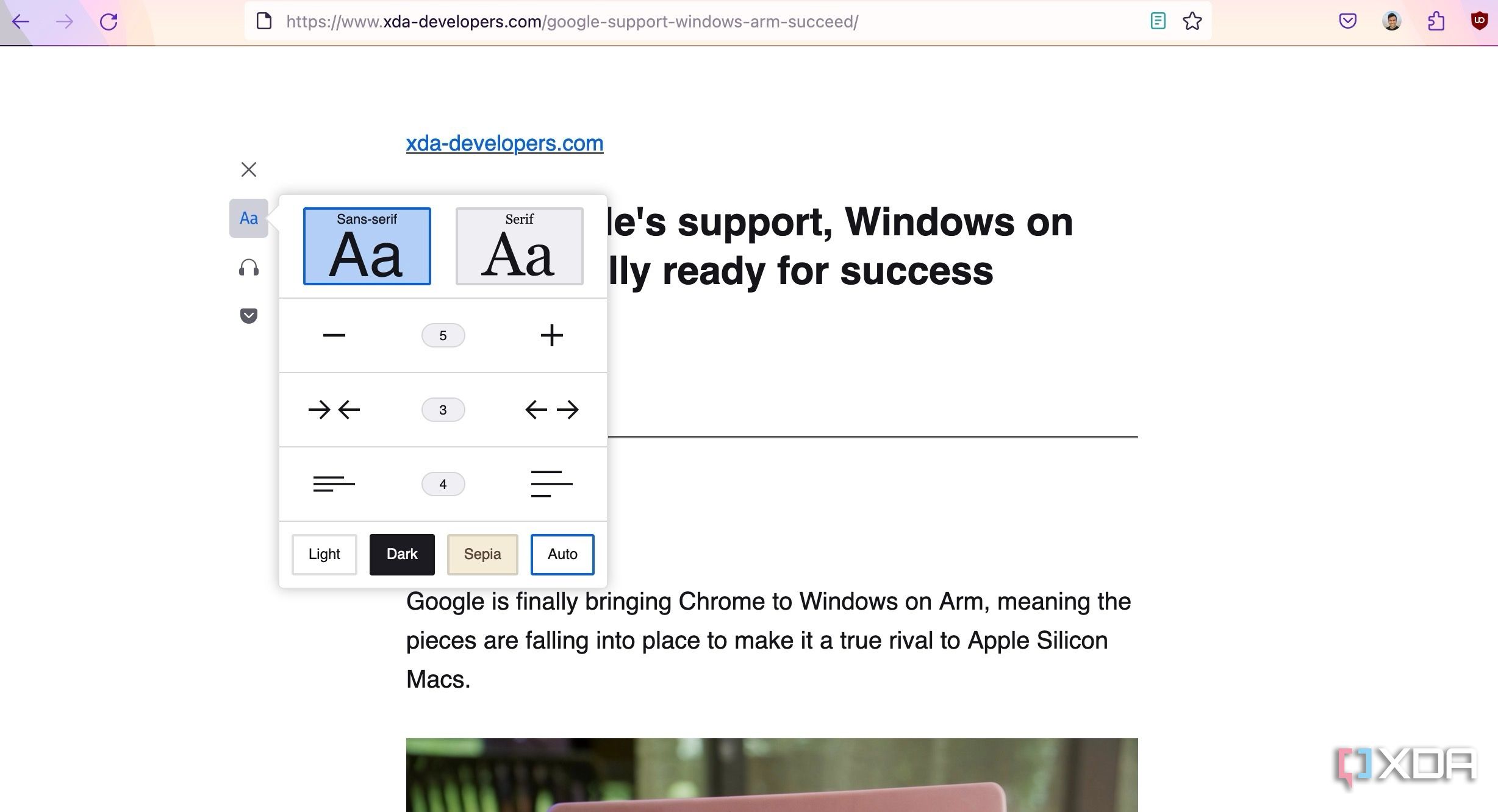 Firefox Reader view