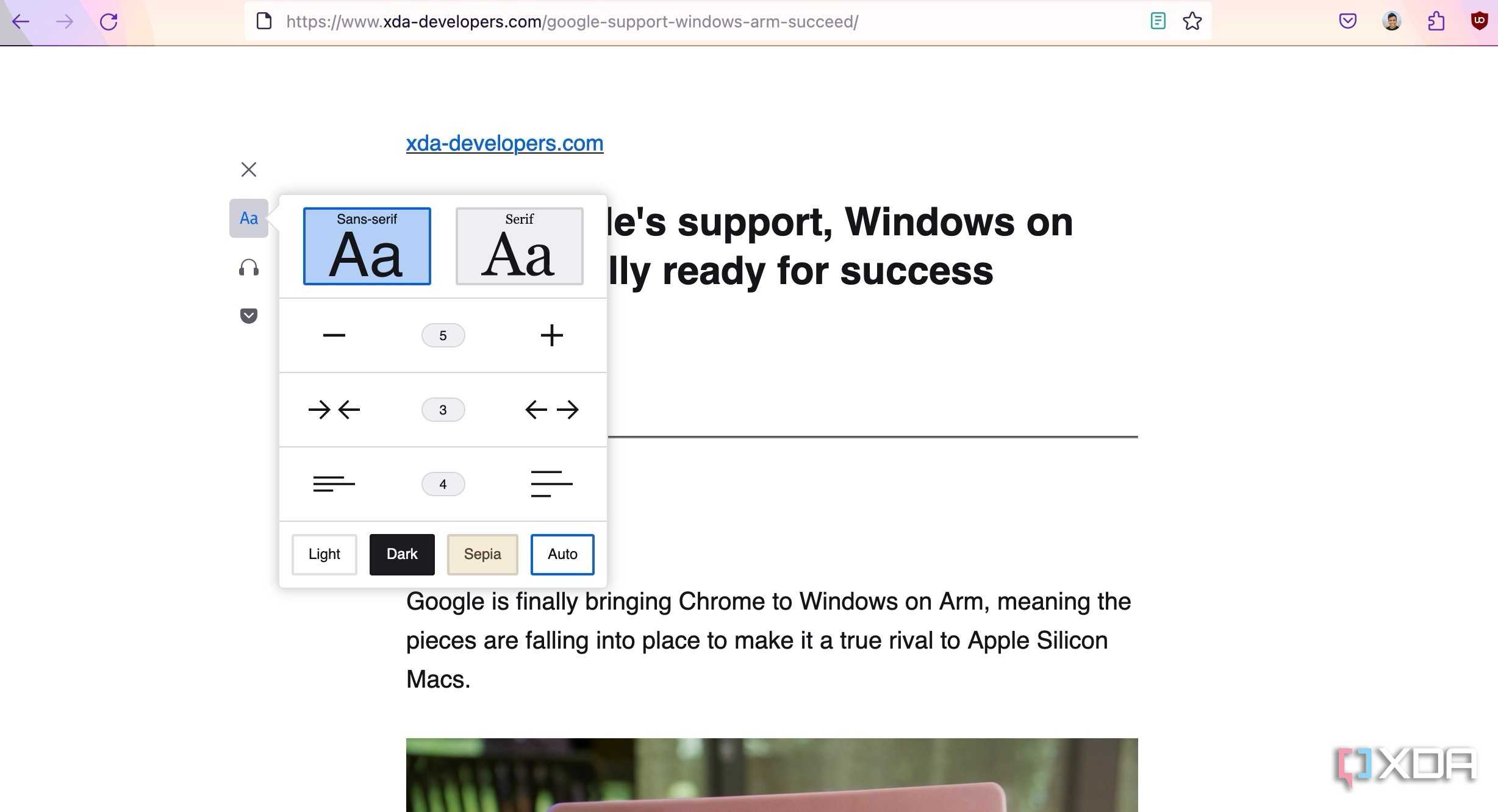 Firefox Reader view